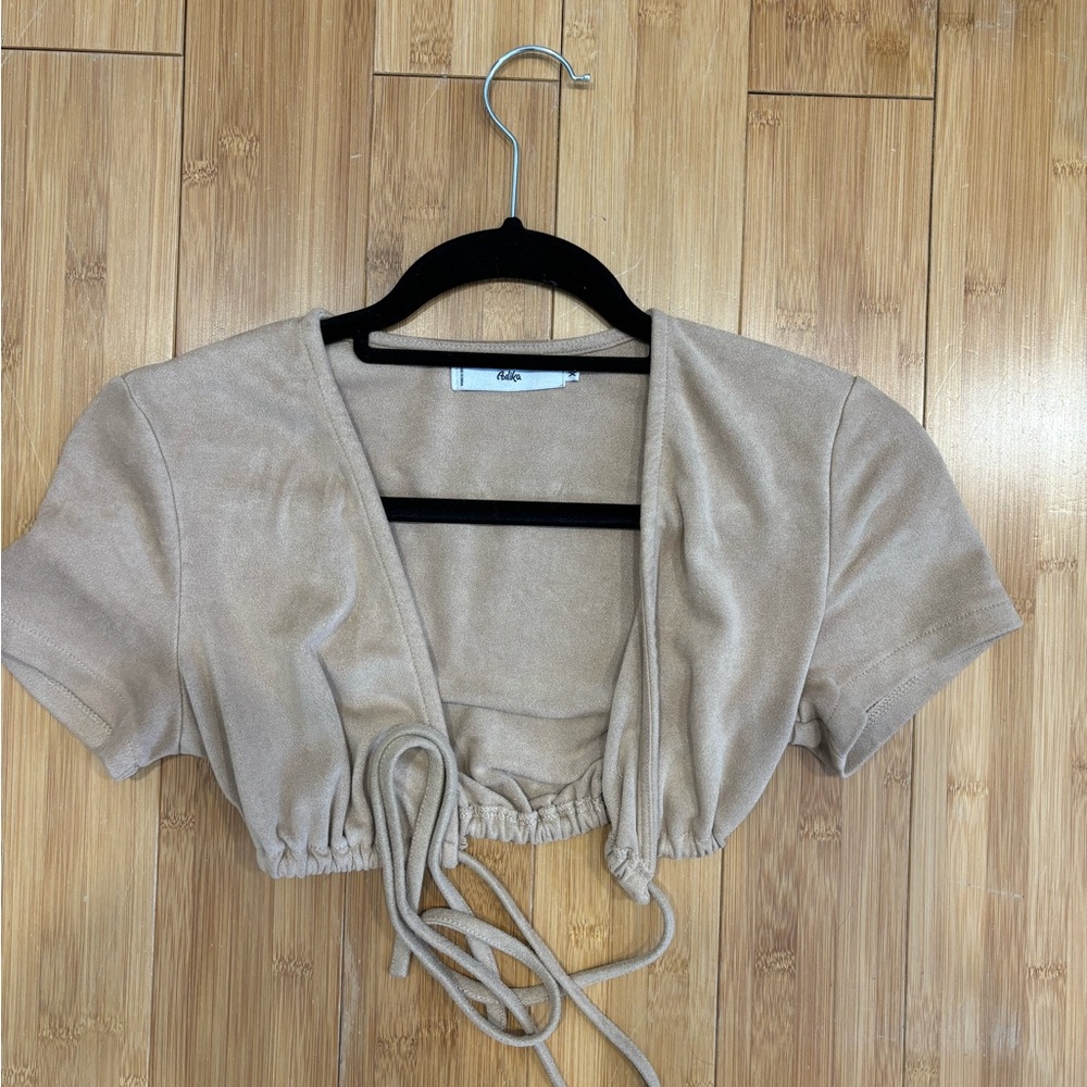 Adika Tan Crop Top